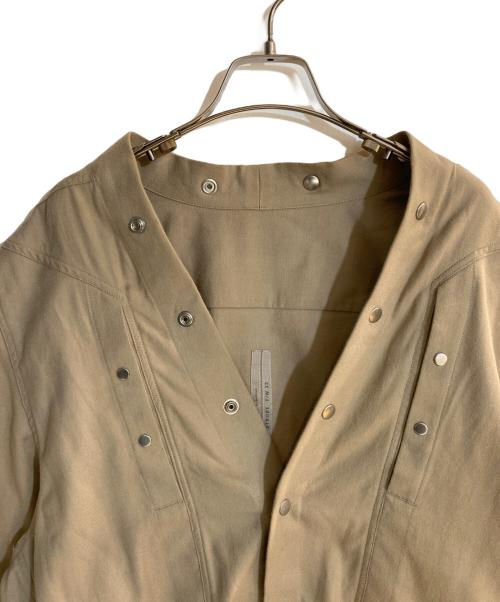 RICK OWENS（リックオウエンス）RICK OWENS (リックオウエンス) LARRY FOGPOCKET SHIRT PEARL(ベージュ) サイズ:48の古着・服飾アイテム