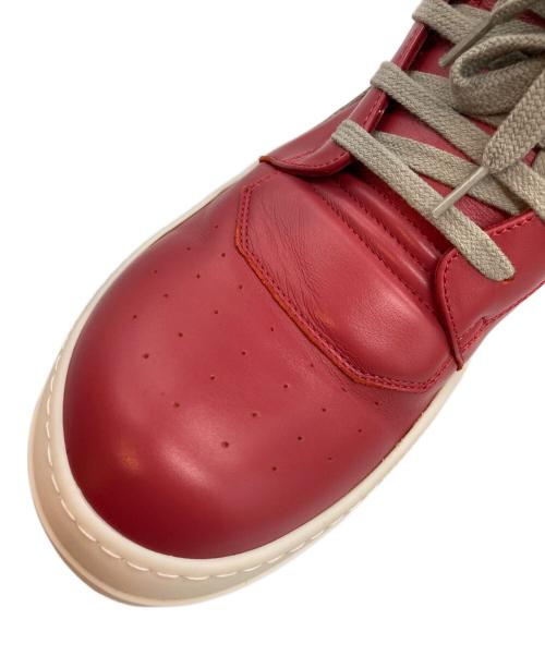 RICK OWENS（リックオウエンス）RICK OWENS (リックオウエンス) ジオバスケット/geobasket RED×MILK(レッド×アイボリー) サイズ:41の古着・服飾アイテム