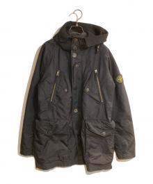 STONE ISLAND（ストーンアイランド）の古着「アーカイブコーティングモッズコート」｜ブラック