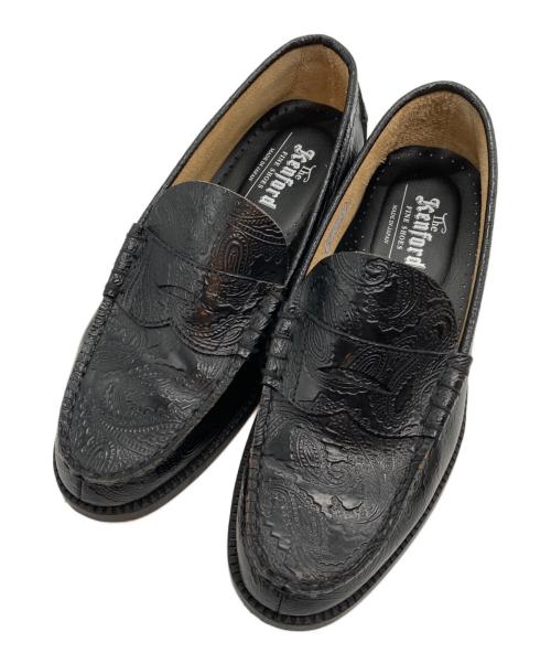 kenford（ケンフォード）kenford (ケンフォード) ペイズリーローファー ブラック サイズ:24の古着・服飾アイテム