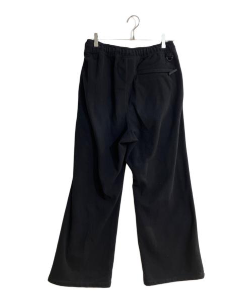meanswhile（ミーンズワイル）meanswhile (ミーンズワイル) Fleece Wide Slacks/フリースワイドスラックス ブラック サイズ:3の古着・服飾アイテム