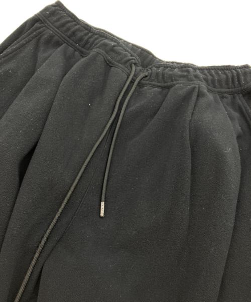 meanswhile（ミーンズワイル）meanswhile (ミーンズワイル) Fleece Wide Slacks/フリースワイドスラックス ブラック サイズ:3の古着・服飾アイテム