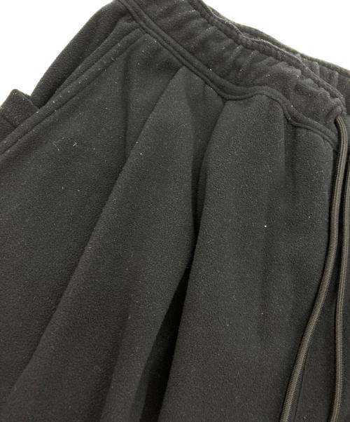 meanswhile（ミーンズワイル）meanswhile (ミーンズワイル) Fleece Wide Slacks/フリースワイドスラックス ブラック サイズ:3の古着・服飾アイテム