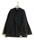 GOODNEIGHBORS SHIRTSグッドネイバーズシャツ）の古着「コットンチャイナシャツ」｜ブラック