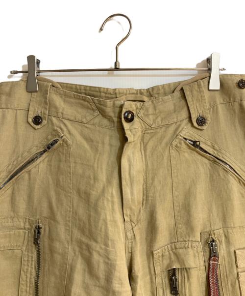 POLO RALPH LAUREN（ポロ・ラルフローレン）POLO RALPH LAUREN (ポロ・ラルフローレン) リネンパラシュートパンツ カーキ サイズ:W32×L32の古着・服飾アイテム
