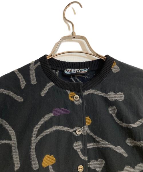 M.&KYOKO（エムアンドキョウコ）M.&KYOKO (エムアンドキョウコ) ジャガードバンドカラーワンピース ブラック サイズ:FREEの古着・服飾アイテム