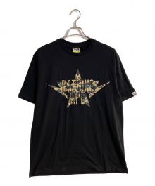 A BATHING APE（アベイシングエイプ）の古着「プリントTシャツ」｜ブラック