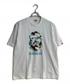 A BATHING APEアベイシングエイプ）の古着「MAP CAMO RELAXED FIT TEE/マップカモリラックスドフィットティー」｜ホワイト
