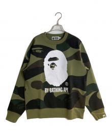 A BATHING APE（ア ベイシング エイプ）の古着「1ST CAMO CREWNECK SWEATSHIRT」｜オリーブ