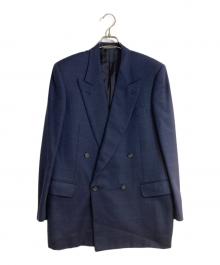 CELINE（セリーヌ）の古着「ヘリンボーンテーラードジャケット」｜ネイビー