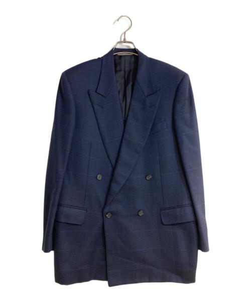 CELINE（セリーヌ）CELINE (セリーヌ) ヘリンボーンテーラードジャケット ネイビー サイズ:50 6 Rの古着・服飾アイテム