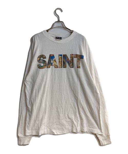 SAINT MICHAEL（セントマイケル）SAINT MICHAEL (セントマイケル) LS TEE/NEW BODY RULES ホワイト サイズ:Ｌの古着・服飾アイテム