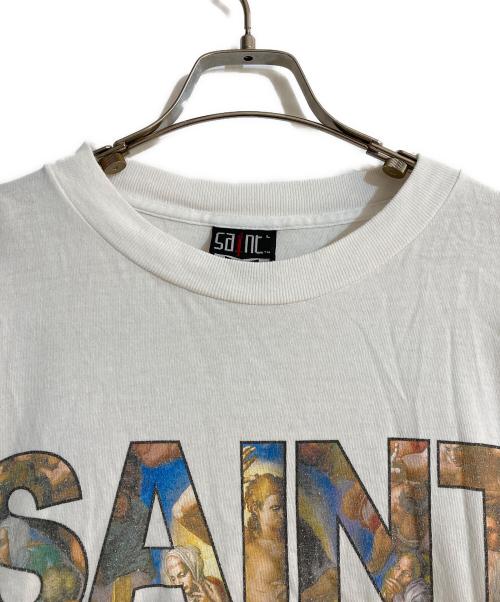 SAINT MICHAEL（セントマイケル）SAINT MICHAEL (セントマイケル) LS TEE/NEW BODY RULES ホワイト サイズ:Ｌの古着・服飾アイテム