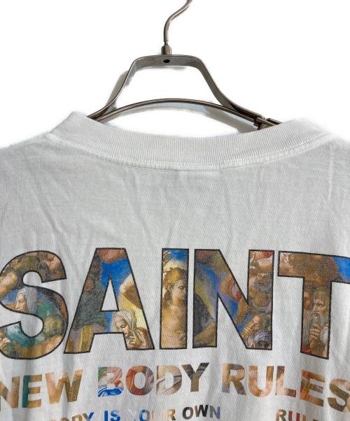SAINT MICHAEL（セントマイケル）SAINT MICHAEL (セントマイケル) LS TEE/NEW BODY RULES ホワイト サイズ:Ｌの古着・服飾アイテム