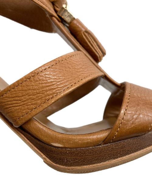 GUCCI（グッチ）GUCCI (グッチ) サンダル ブラウン サイズ:36.5の古着・服飾アイテム