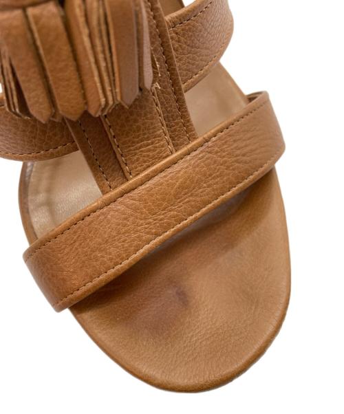 GUCCI（グッチ）GUCCI (グッチ) サンダル ブラウン サイズ:36.5の古着・服飾アイテム