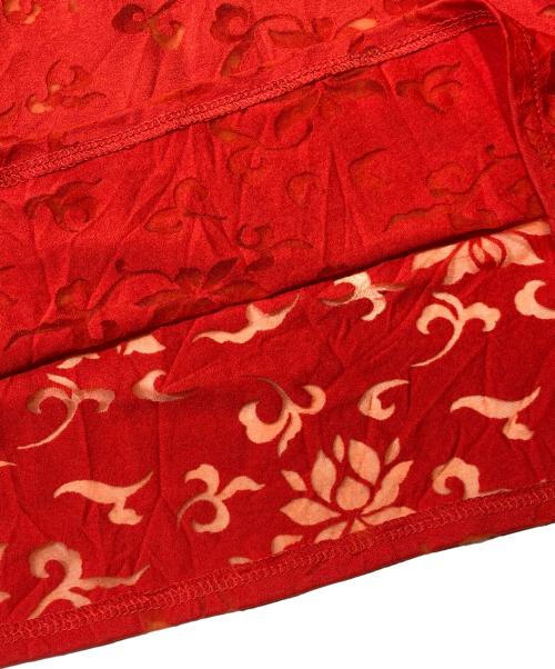 YOHJI YAMAMOTO（ヨウジヤマモト）YOHJI YAMAMOTO (ヨウジヤマモト) アーカイブメッシュカットソー オレンジ サイズ:Sの古着・服飾アイテム