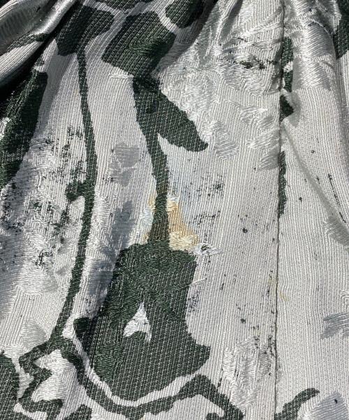 DRIES VAN NOTEN（ドリスヴァンノッテン）DRIES VAN NOTEN (ドリスヴァンノッテン) シルクリネンブレンドラップスカート グリーン サイズ:36の古着・服飾アイテム