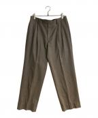 AURALEEオーラリー）の古着「25AW SUPER LIGHT WOOL TWOーTUCK SLACKS」｜ブラウン