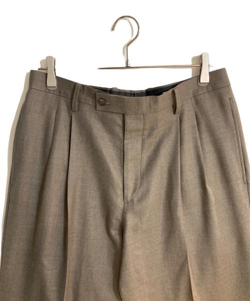 AURALEE（オーラリー）AURALEE (オーラリー) 25AW SUPER LIGHT WOOL TWOーTUCK SLACKS ブラウン サイズ:4の古着・服飾アイテム
