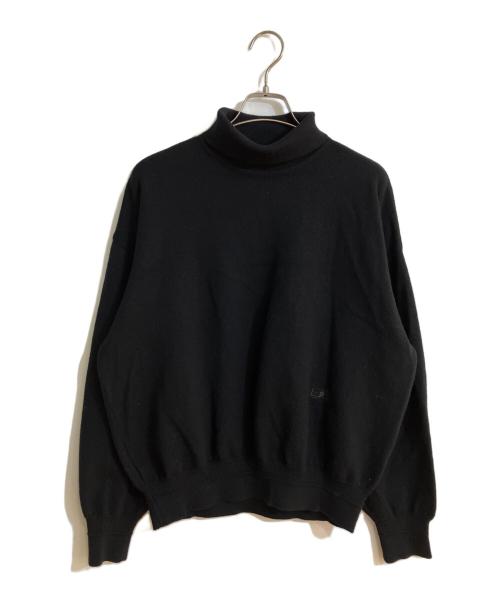 BALENCIAGA（バレンシアガ）BALENCIAGA (バレンシアガ) BB刺繍オールドタートルネックニット ブラック サイズ:Ｌの古着・服飾アイテム