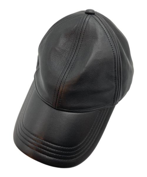 DIESEL（ディーゼル）DIESEL (ディーゼル) レザーベースボールキャップ ブラウンの古着・服飾アイテム