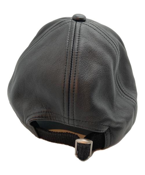 DIESEL（ディーゼル）DIESEL (ディーゼル) レザーベースボールキャップ ブラウンの古着・服飾アイテム