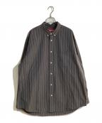 SUPREMEシュプリーム）の古着「Loose Fit Stripe Shirt/ ルーズフィットストライプシャツ」｜グレー