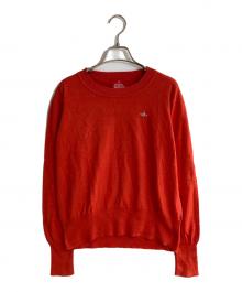 Vivienne Westwood RED LABEL（ヴィヴィアンウエストウッドレッドレーベル）の古着「オーブ刺繍ニット」｜ネイビー