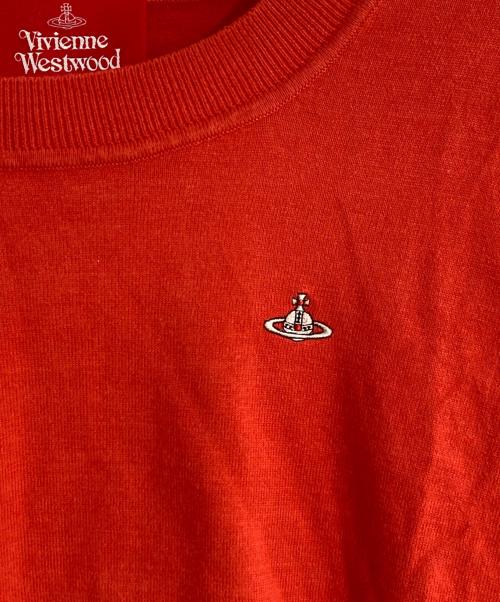 Vivienne Westwood RED LABEL（ヴィヴィアンウエストウッドレッドレーベル）Vivienne Westwood RED LABEL (ヴィヴィアンウエストウッドレッドレーベル) オーブ刺繍ニット ネイビー サイズ:00の古着・服飾アイテム
