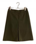 PRADA SPORTSプラダスポーツ）の古着「バックジップハーフスカート」｜カーキ
