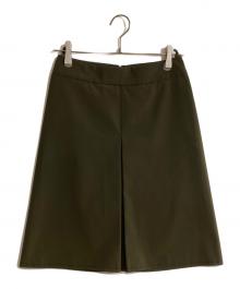 PRADA SPORTS（プラダスポーツ）の古着「バックジップハーフスカート」｜カーキ