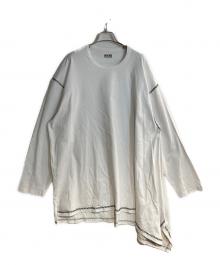 s'yte（サイト）の古着「アシンメトリーロングスリーブカットソー」｜ホワイト