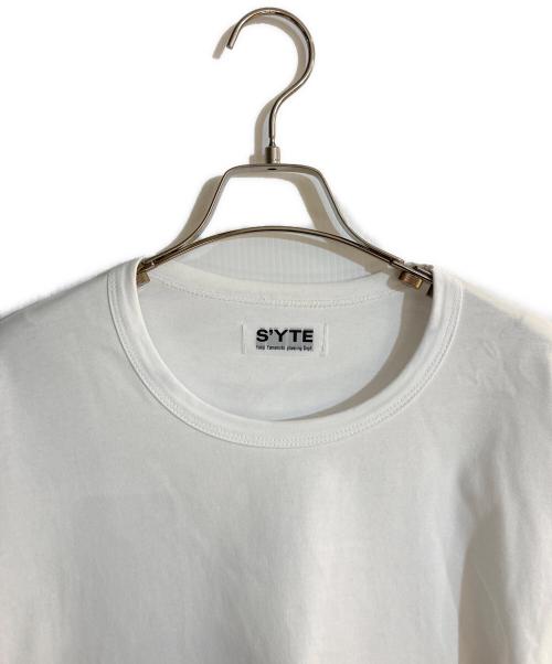 s'yte（サイト）s'yte (サイト) アシンメトリーロングスリーブカットソー ホワイト サイズ:3の古着・服飾アイテム