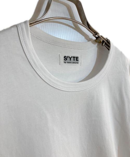 s'yte（サイト）s'yte (サイト) アシンメトリーロングスリーブカットソー ホワイト サイズ:3の古着・服飾アイテム