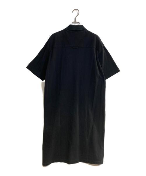 Yohji Yamamoto pour homme（ヨウジヤマモト プールオム）Yohji Yamamoto pour homme (ヨウジヤマモト プールオム) ロングスリーブポロシャツワンピース ブラック サイズ:3の古着・服飾アイテム