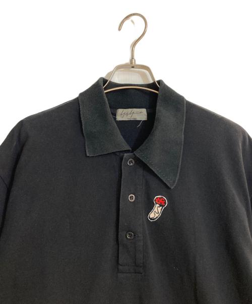 Yohji Yamamoto pour homme（ヨウジヤマモト プールオム）Yohji Yamamoto pour homme (ヨウジヤマモト プールオム) ロングスリーブポロシャツワンピース ブラック サイズ:3の古着・服飾アイテム