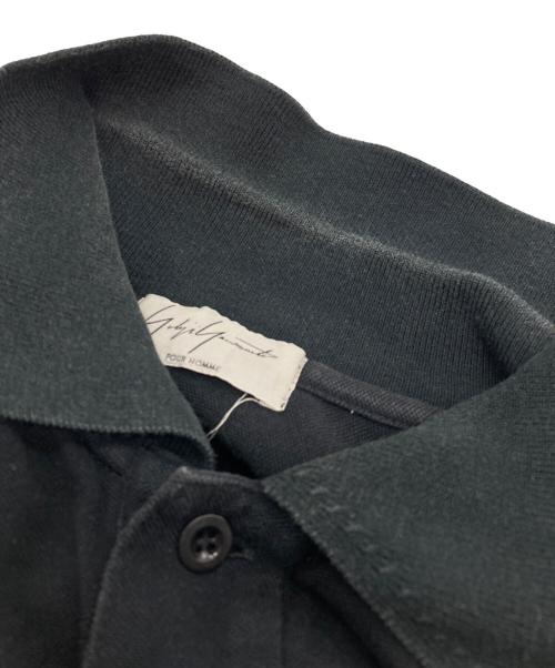 Yohji Yamamoto pour homme（ヨウジヤマモト プールオム）Yohji Yamamoto pour homme (ヨウジヤマモト プールオム) ロングスリーブポロシャツワンピース ブラック サイズ:3の古着・服飾アイテム