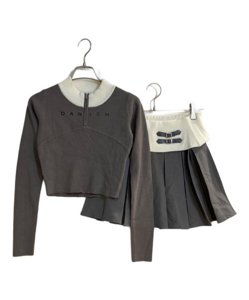 darich（ダーリッチ）darich (ダーリッチ) ニットセットアップ グレー サイズ:FREEの古着・服飾アイテム