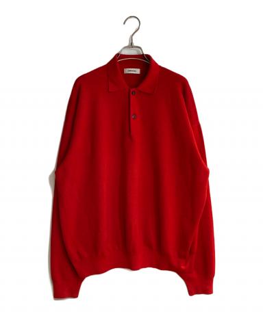 OWNESS 25AW  WASH スムース ニットポロ 中古・古着通販】OWNNESS (オゥネス) 25FW SNOW WASH スムース ニット