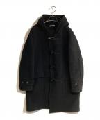 AURALEEオーラリー）の古着「HEAVY MELTON DUFFLE COAT／ヘビー メルトン ダッフルコート」｜ブラック
