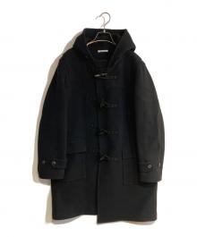 AURALEE（オーラリー）の古着「HEAVY MELTON DUFFLE COAT／ヘビー メルトン ダッフルコート」｜ブラック