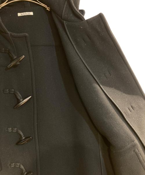 AURALEE（オーラリー）AURALEE (オーラリー) HEAVY MELTON DUFFLE COAT／ヘビー メルトン ダッフルコート ブラック サイズ:5の古着・服飾アイテム