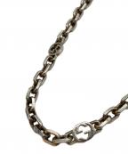 GUCCIグッチ）の古着「インターロッキングGネックレス」｜シルバー