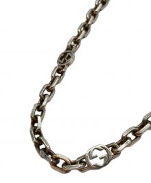 GUCCI（グッチ）の古着「インターロッキングGネックレス」｜シルバー