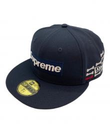 New Era×SUPREME（ニューエラ×シュプリーム）の古着「Bones Box Logo Cap/ボーンズボックスロゴキャップ」｜ネイビー