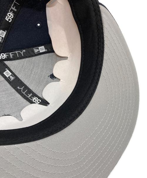 New Era（ニューエラ）New Era (ニューエラ) Supreme (シュプリーム) Bones Box Logo Cap/ボーンズボックスロゴキャップ ネイビー サイズ:7 1/4 57.7cmの古着・服飾アイテム