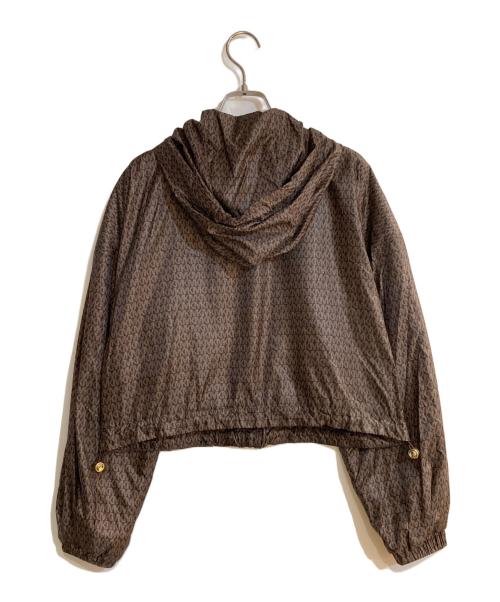 MICHAEL MICHAEL KORS（マイケル マイケルコース）MICHAEL MICHAEL KORS (マイケル マイケルコース) フーデッド パターンジャケット ブラウン サイズ:S 未使用品の古着・服飾アイテム