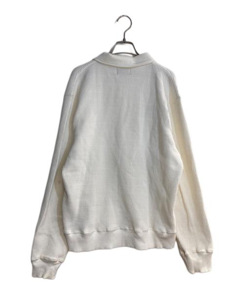 THUG CLUB（サグ クラブ）THUG CLUB (サグ クラブ) フロントロゴ サーマルスウェット ホワイト サイズ:2の古着・服飾アイテム