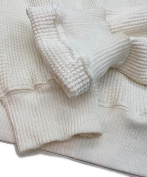 THUG CLUB（サグ クラブ）THUG CLUB (サグ クラブ) フロントロゴ サーマルスウェット ホワイト サイズ:2の古着・服飾アイテム